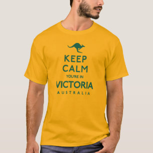 Blijf kalm Je bent in Victoria Australië T-shirt