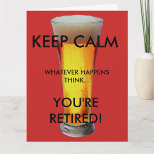 Blijf kalm, je bent met pensioen kaart