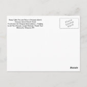 Blijf kalm Je bent nu in Vieques Island Briefkaart (Achterkant)