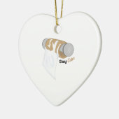 Blijf kalm keramisch ornament (Links)