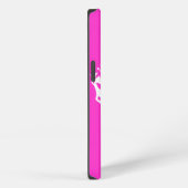 Blijf Kalm Kroon op Heet Roze Pas dit aan! iPhone Hoesje (Rechterkant)