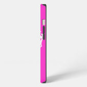 Blijf Kalm Kroon op Heet Roze Pas dit aan! iPhone Hoesje (Linkerkant)