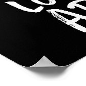 Blijf kalm Love Art Artist Painter Creative Mensen Poster (Hoek)