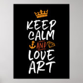 Blijf kalm Love Art Artist Painter Creative Mensen Poster (Voorkant)