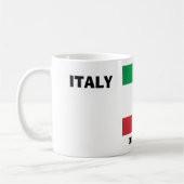 Blijf kalm met Italië Flag Coffee Mok (Links)