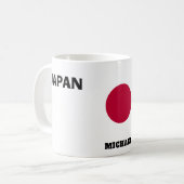 Blijf kalm met Japan vlag Koffiemok (Voorkant links)
