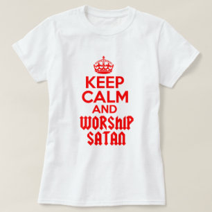 Blijf kalm met satan t-shirt