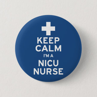 Blijf kalm NICU-verpleegster Ronde Button 5,7 Cm