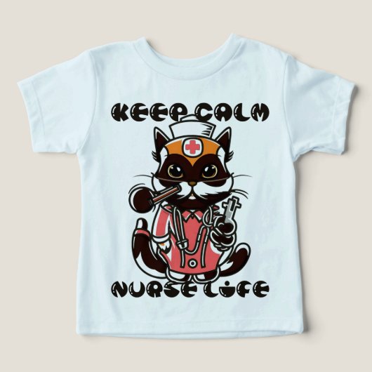 Blijf kalm - Nurse Life Cat (Design voorkant)