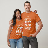 Blijf kalm op de boerderij Wit Groot print opties T-shirt (Unisex)