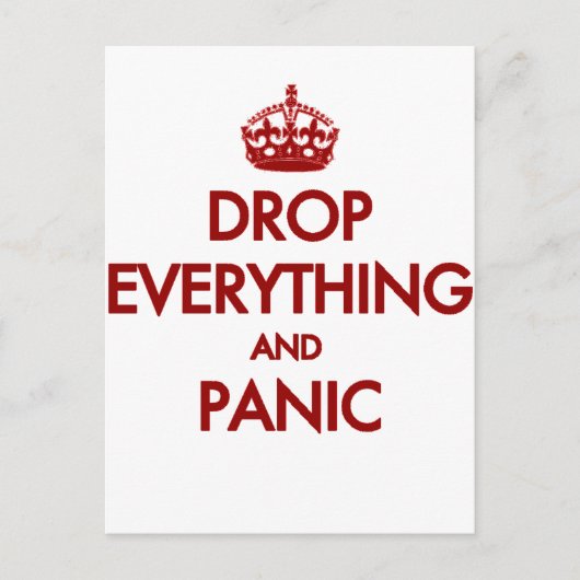 Blijf Kalm? Pfft. Briefkaart (Voorkant)