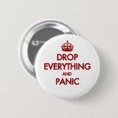 Blijf Kalm? Pfft. Ronde Button 5,7 Cm (Voorkant /achterkant)