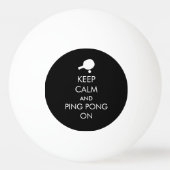 Blijf kalm Ping Pong aan Pingpongbal (Achterkant)