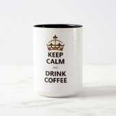 Blijf kalm Quote Koffiebericht Koffie Mok (Center)