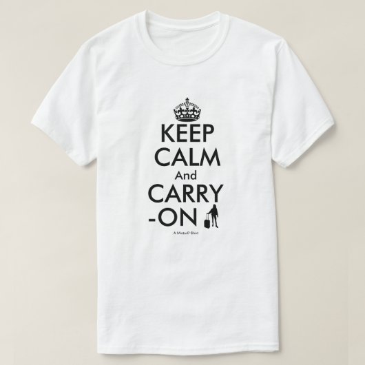 Blijf kalm (reisvariant) - een MisterP-Shirt T-shirt (Design voorkant)