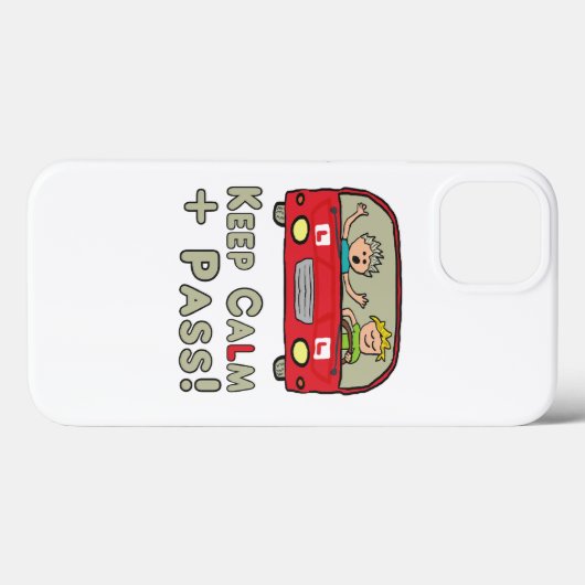 Blijf kalm rijden testen Case-Mate iPhone case (Achterkant (horizontaal))