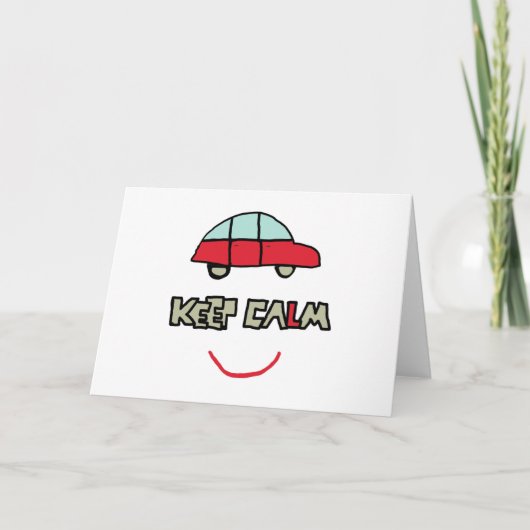 Blijf kalm rijden testen kaart (Voorkant)