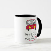 Blijf kalm rijden testen mok (Voorkant rechts)