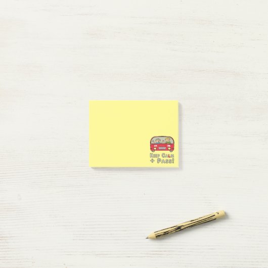Blijf kalm rijden testen post-it® notes (Op bureau)