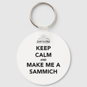BLIJF KALM; SAMMICH TIME SLEUTELHANGER