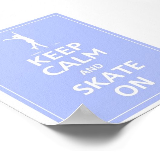 Blijf Kalm... Schaatsen over Poster (Hoek)