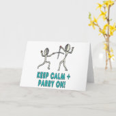 Blijf kalm schermen kaart (Gele Bloem)