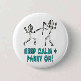 Blijf kalm schermen ronde button 5,7 cm