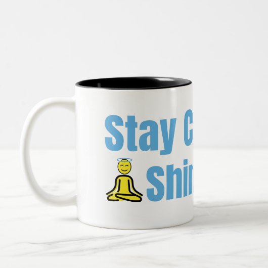Blijf kalm Shine Bright Meditatie Quote Mokken (Links)