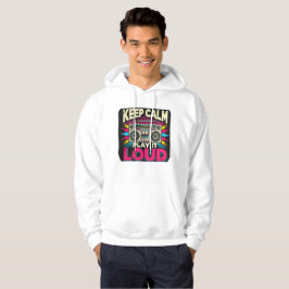 Blijf kalm Speel het luid Hoodie