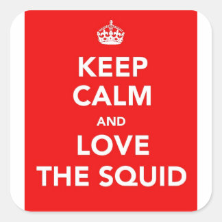 BLIJF KALM STICKER - ROOD