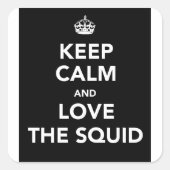 BLIJF KALM STICKER - ZWART (Voorkant)