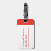 Blijf kalm Supergirl. Bagagelabel (Achterkant verticaal)