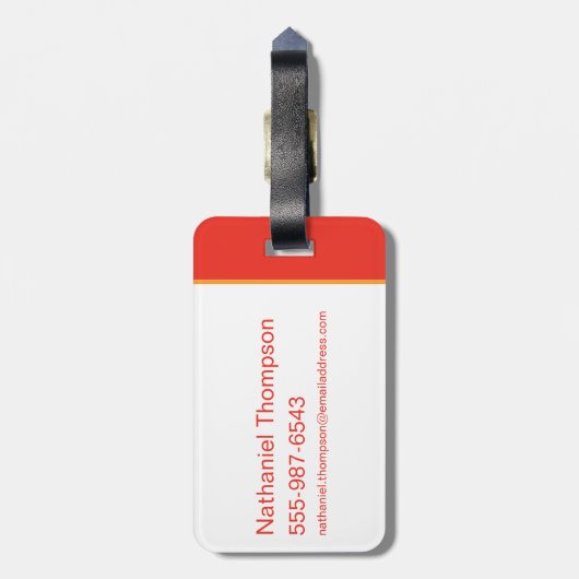 Blijf kalm Supergirl. Bagagelabel (Achterkant verticaal)