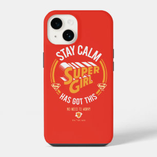 Blijf kalm Supergirl. iPhone 14 Hoesje