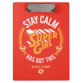Blijf kalm Supergirl. Klembord (Voorkant)