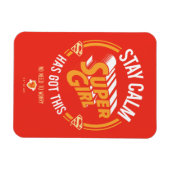 Blijf kalm Supergirl. Magneet (Horizontaal)