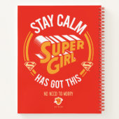 Blijf kalm Supergirl. Notitieboek (Achterkant)