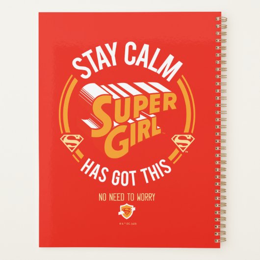 Blijf kalm Supergirl. Planner (Achterkant)