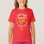 Blijf kalm Supergirl. T-shirt (Voorkant)