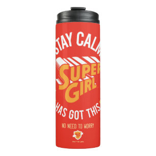 Blijf kalm Supergirl. Thermosbeker