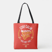 Blijf kalm Supergirl. Tote Bag (Achterkant)