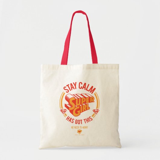 Blijf kalm Supergirl. Tote Bag (Voorkant)