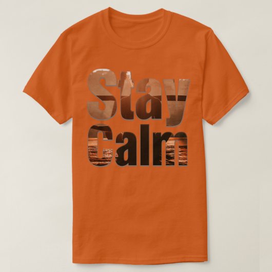 Blijf kalm t-shirt (Design voorkant)