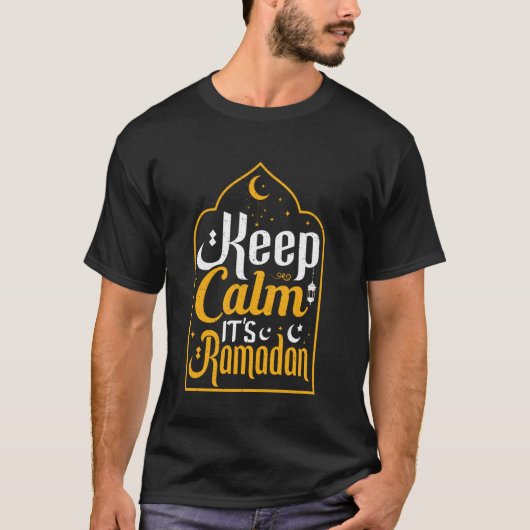 Blijf kalm tijdens de ramadan t-shirt (Voorkant)