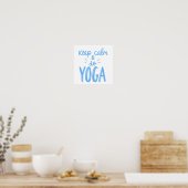 Blijf kalm tijdens yoga poster (Keuken)