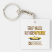 Blijf kalm, Triumph Spitfire Sleutelhanger (Voorkant)