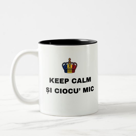 Blijf Kalm Tweekleurige Koffiemok (Links)