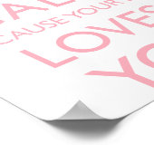 Blijf kalm want je grote houdt van je poster (Hoek)