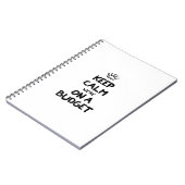 Blijf kalm, we hebben een budget notitieboek (Linkerzijde)