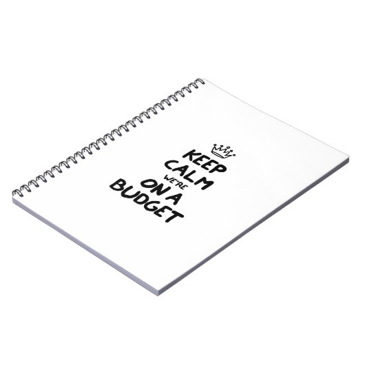 Blijf kalm, we hebben een budget notitieboek (Linkerzijde)